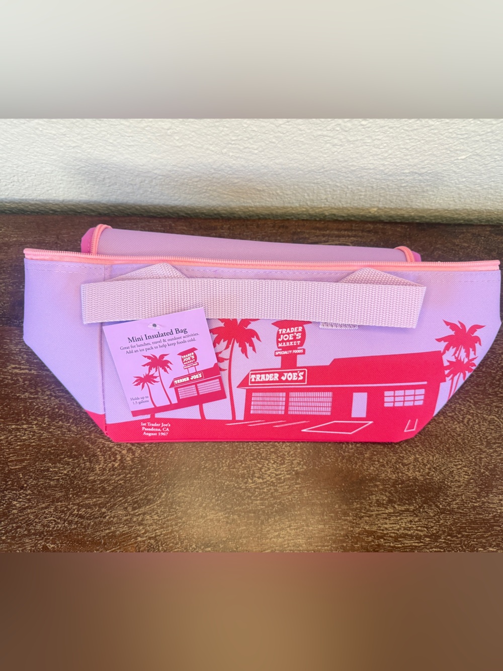 Trader Joe’s Mini Insulated Cooler Bags — Striped Pink & Pink/Purple (2 Total - Picture 13 of 14